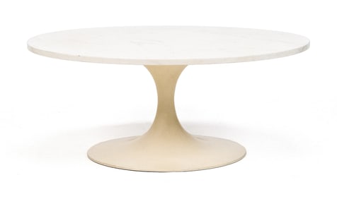 BURKE CO. TULIP COFFEE TABLE.