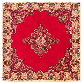 20TH C. ORIENTAL ENTRYWAY RUG.