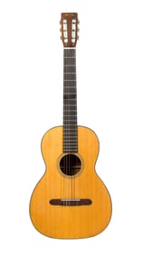 1962 MARTIN 00-18C GUITAR WITH ALLIGATOR CASE.