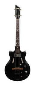 1962 SUPRO POCKET BASS WITH CASE.