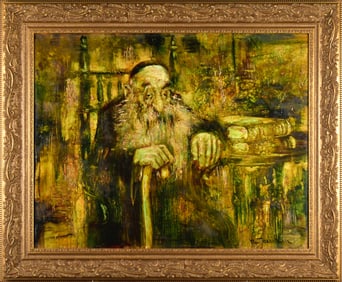 MARK TOCHILKIN OIL, THE RABBI.