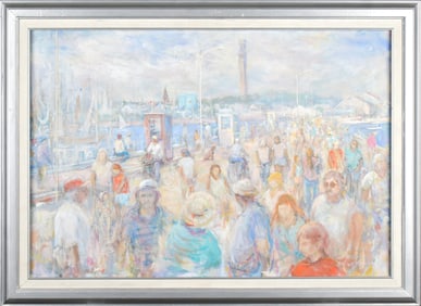 WILLIAM MAYNARD OIL, THE BOAT CROWD.