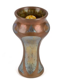 J. LOETZ WITWE CANDIA PAPILLON ART NOUVEAU VASE.