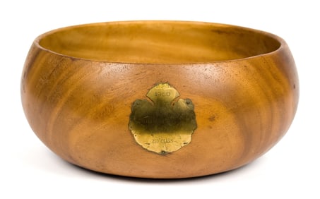 1960 HAWAIIAN KOA WOOD TROPHY BOWL.