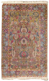 VINTAGE KERMIN AREA RUG.