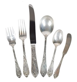REED & BARTON STERLING FLATWARE, ROMAINE-MONQIUE.
