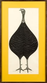 JACQUES HNIZDOVSKY WOODCUT, TURKEY.