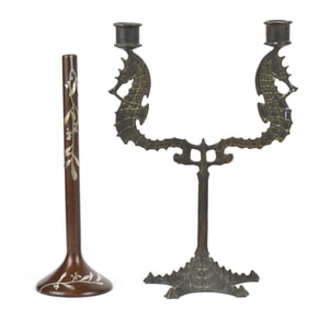 ARTS & CRAFTS ACCESSORIES, HURLEY & HEINTZ BRONZE.