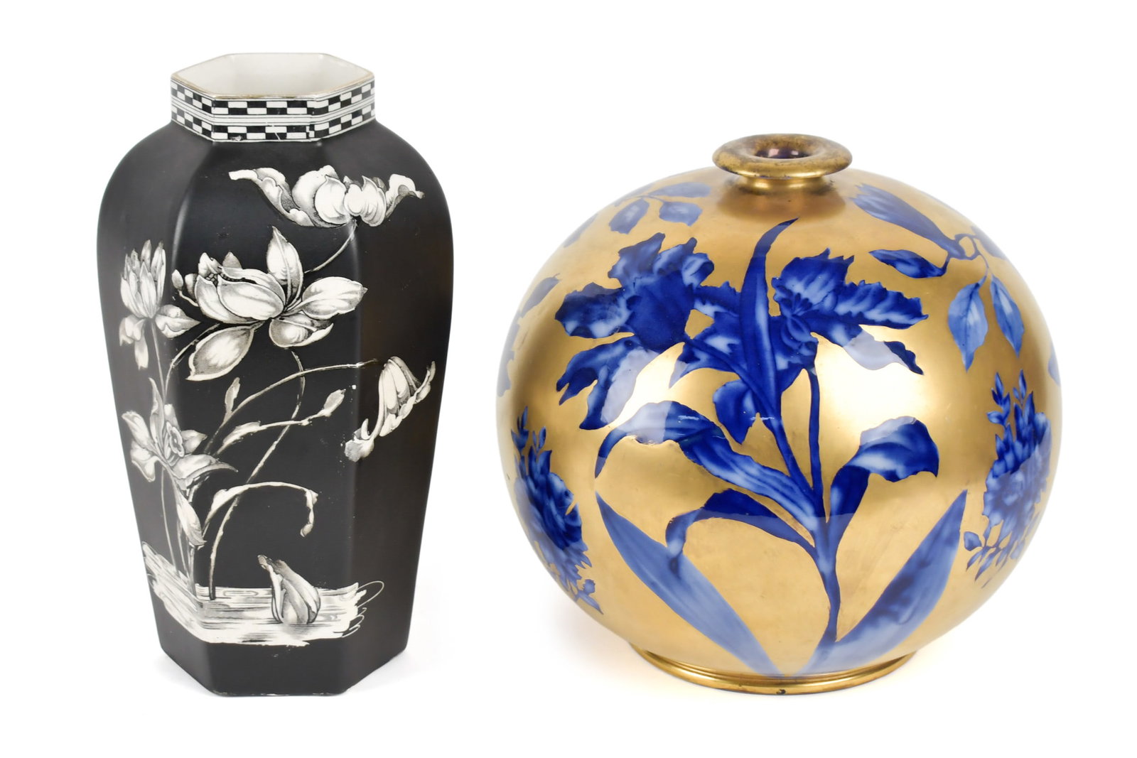 TWO VASES, THOMAS FORESTER & PHOENIX CAIRO. (1 of 6)