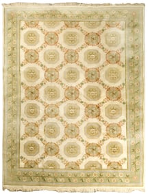 VINTAGE THICK PILE ROOM SIZE RUG.