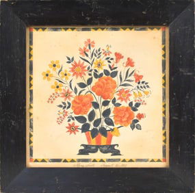 FINE 1821 MARY SCOTT WATERCOLOR THEOREM.