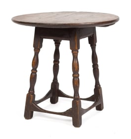 18TH C. WILLIAM AND MARY NEW ENGLAND TAP TABLE.