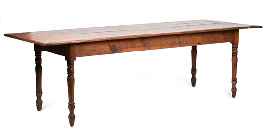 19TH C. NEW ENGLAND FARM TABLE