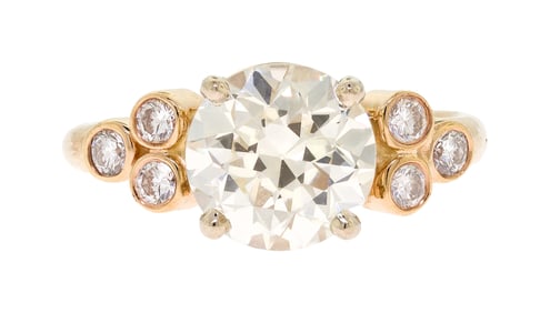 14K GOLD 2.45 CT. DIAMOND ENGAGEMENT RING.