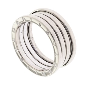 BULGARI 18K WHITE GOLD B.ZERO1 THREE BAND RING.
