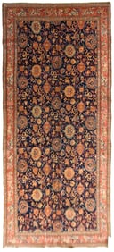 ANTIQUE PERSIAN BIDJAR ROOM SIZE RUG.