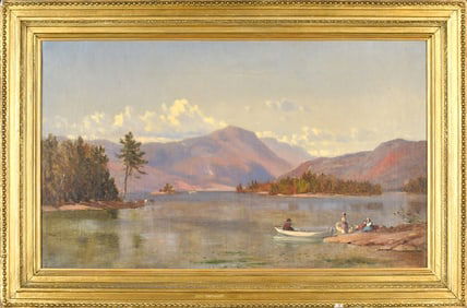 SAMUEL L. GERRY OIL, CANOEING IN THE VALLEY.