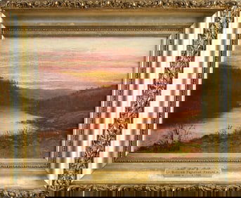 WILLIAM PRESTON PHELPS OIL, LAST GLOW OF SUNSET.