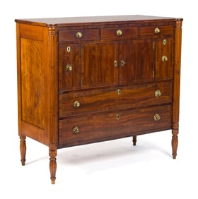 19TH C. AMERICAN FEDERAL MAHOGANY SERVER.