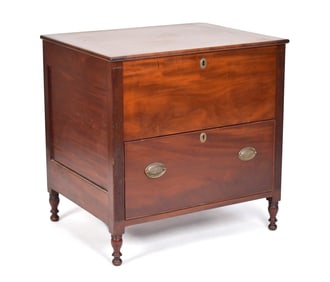 19TH C. AMERICAN FEDERAL SUGAR CHEST.