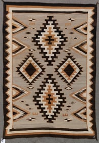 ANTIQUE TWO GREY HILLS RUG.