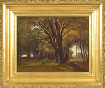 BENJAMIN CHAMPNEY OIL, WHITE MOUNTAINS FOREST.