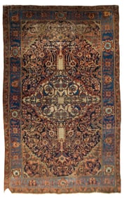 19TH C. FARRAHAN SAROUK ORIENTAL ROOM SIZE RUG.