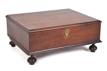 18TH C. PA WALNUT BIBLE BOX.