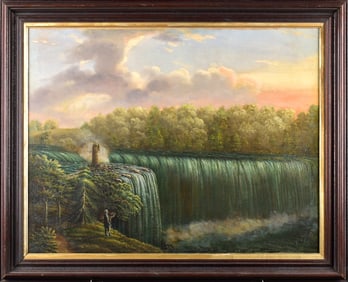 19TH C., OIL, NIAGARA FALLS.