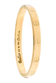 CARTIER 18K GOLD ALDO CIPULLO LOVE BRACELET.