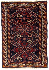ANTQUE ORIENTAL SCATTER RUG.