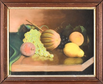 JOHN JOSEPH ENNEKING PASTEL STILL LIFE, FRUIT.