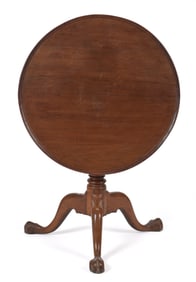 18TH C. WALNUT DISH TOP TEA TABLE.