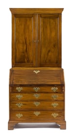 18TH C. GEORGIAN MAHOGANY SECRETARY.