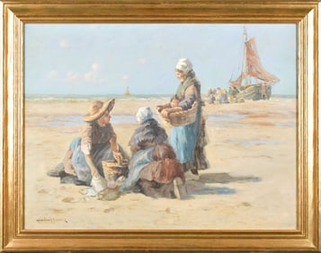 MELBOURNE HARDWICK OIL, FISHERWOMEN.
