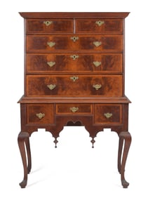 18TH C. QUEEN ANNE BOSTON HIGHBOY.
