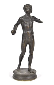 BRONZE AFTER PIETRO SIMONI DA BARGA, DANCING FAUN.