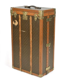 ANTIQUE LOUIS VUITTON WARDROBE.