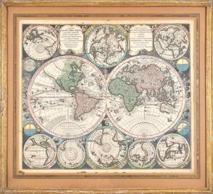 18TH C. MATTHAUS SEUTTER MAP.
