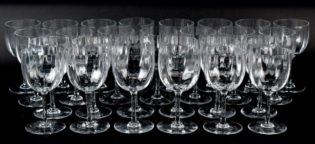 BACCARAT CRYSTAL RED WINES, 27 PCS.