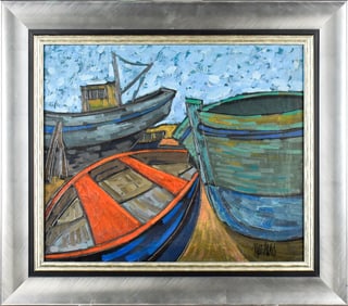 PHILLIPE MARCHAND, OIL, HARBOR.