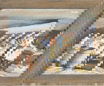 PAUL SAMPLE WATERCOLOR, THE FISH SORTERS.