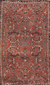 EARLY 20TH C. ORIENTAL HERIZ RUG.