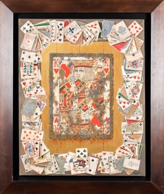 ELENA & MICHEL GRAN, TROMPE L'OEIL, PLAYING CARDS.