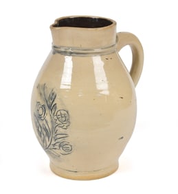 19TH C. PA STONEWARE PITCHER.
