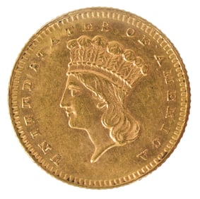 1886 ONE DOLLAR GOLD PIECE, TYPE III.