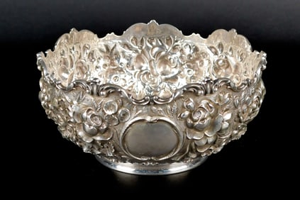 STEIFF STERLING REPOUSSE BOWL.