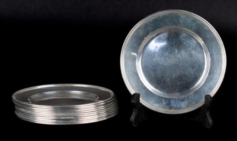 12 INTERNATIONAL STERLING PLATES.