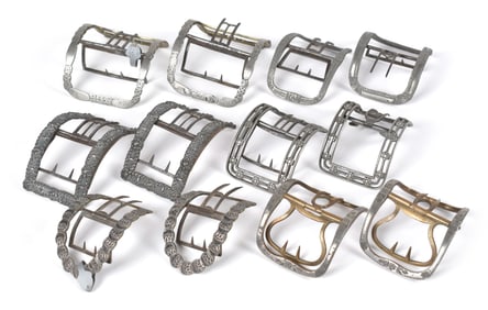 GEORGIAN AND REGENCY ERA SHOE BUCKLES, 6 PRS.