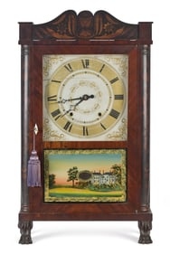 19TH C. ELI TERRY SHELF CLOCK.